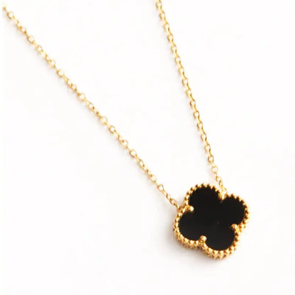 Gold Clover Necklace for Attracting Good Luck