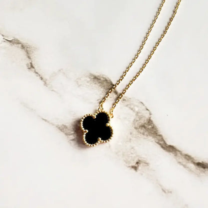 Gold Clover Necklace for Attracting Good Luck