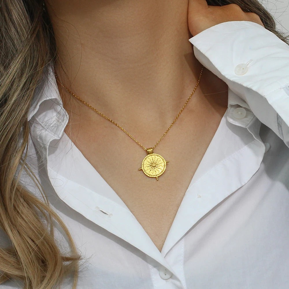 Sun Compass Necklace